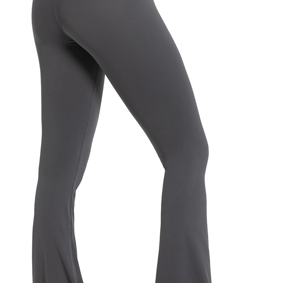 Flare Leggings, Crossover Yoga Pants with Tummy Control- W: Large - Picture 4 of 6